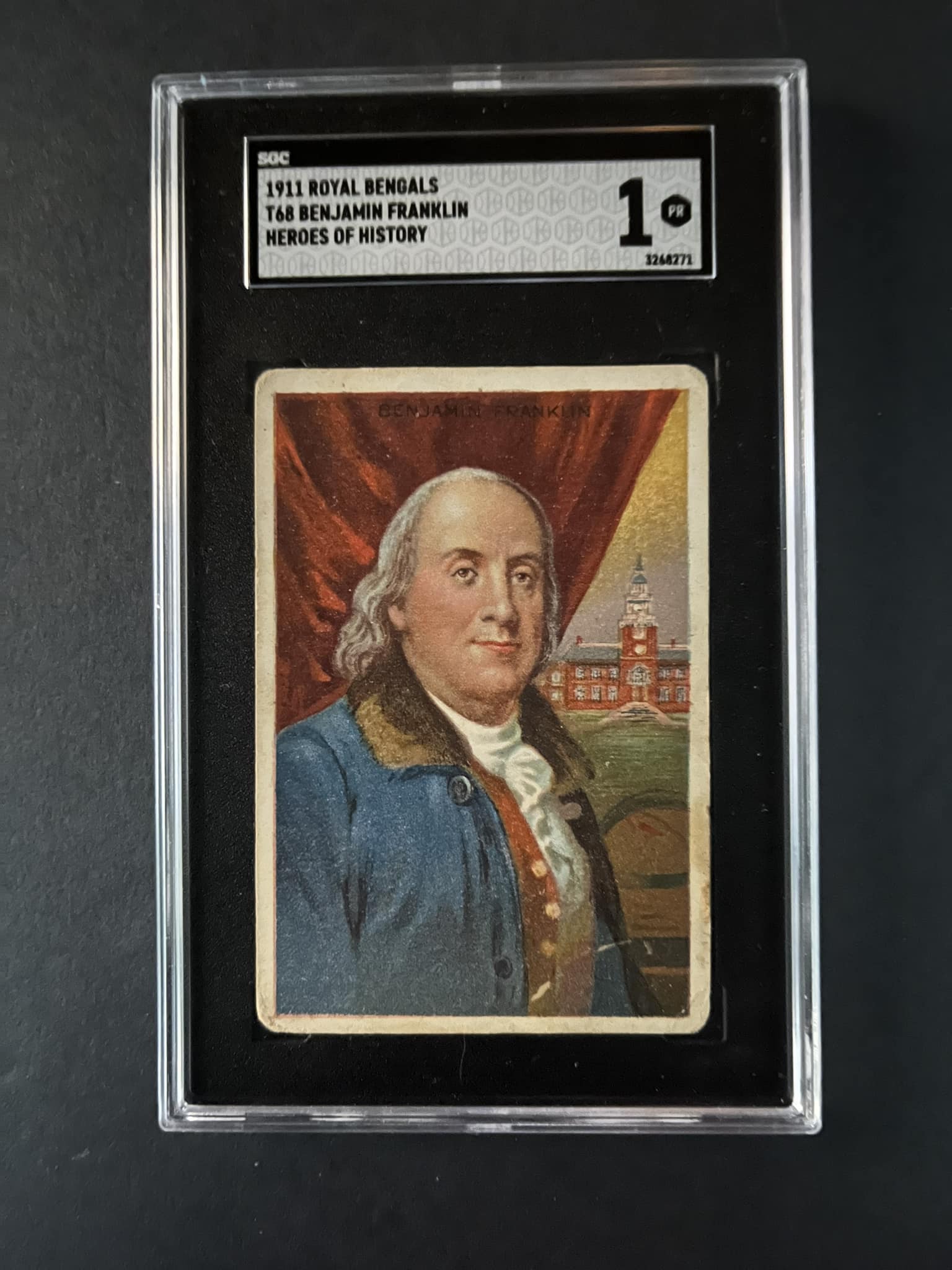 Ben Franklin's 1-of-1 autograph card 🇺🇸🔥