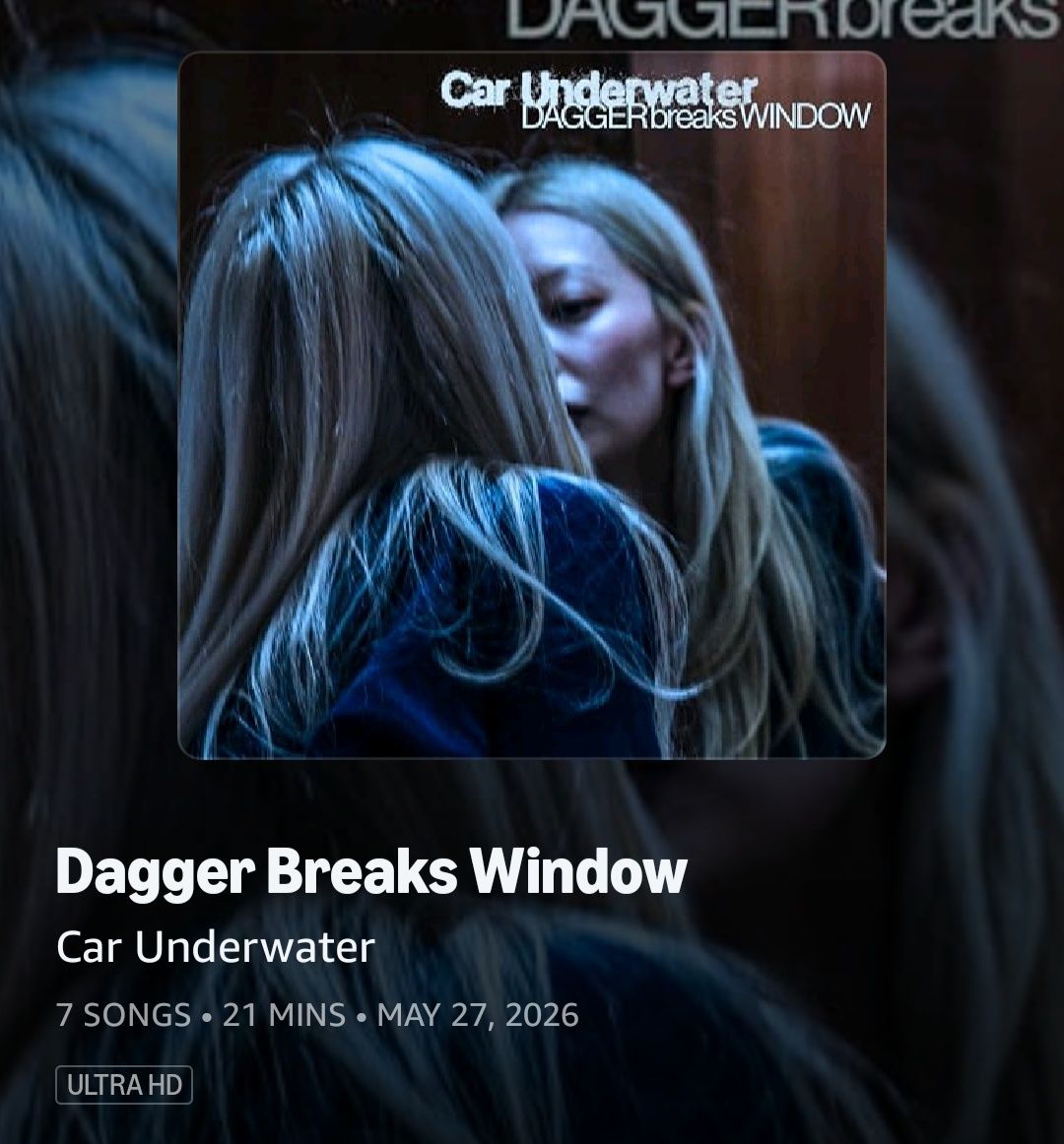CD Car Underwater DAGGER breaks WINDOW CD
