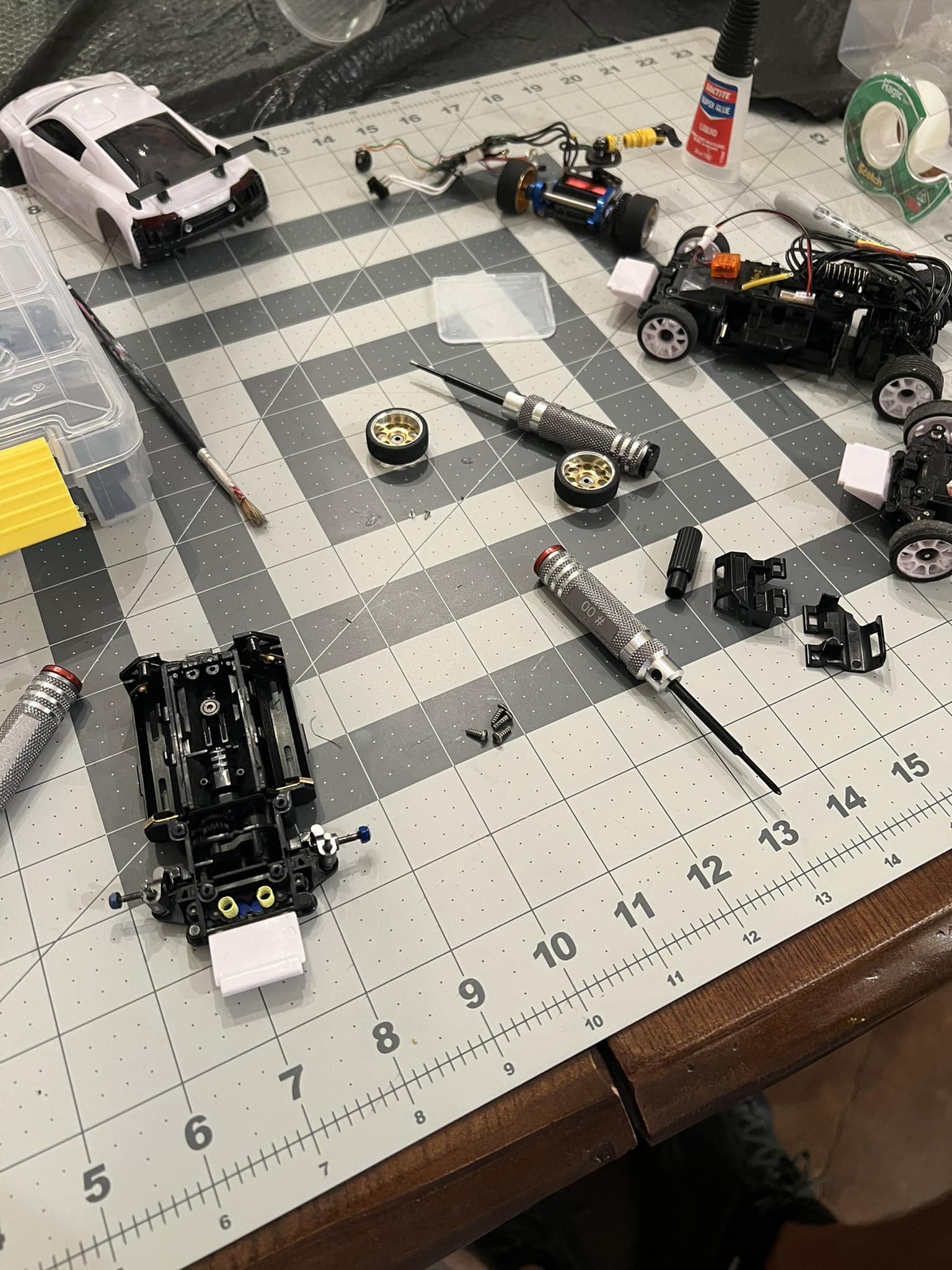 Disassembling Mini-Z MR03 Evo for Nexx Racing Skyline chassis upgrade
