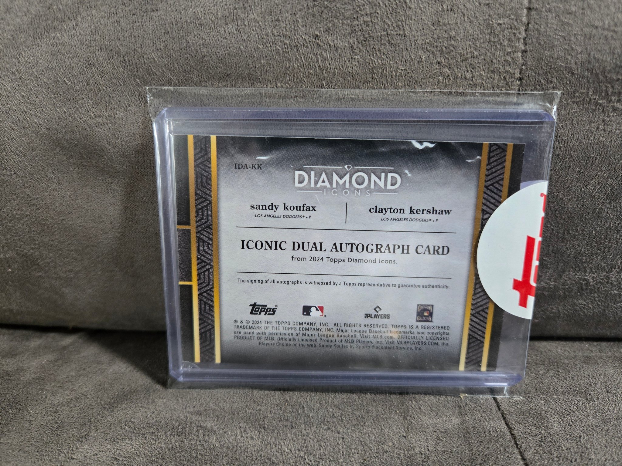 2024 Topps Diamond Icons Iconic Dual Autograph Sandy Koufax /15