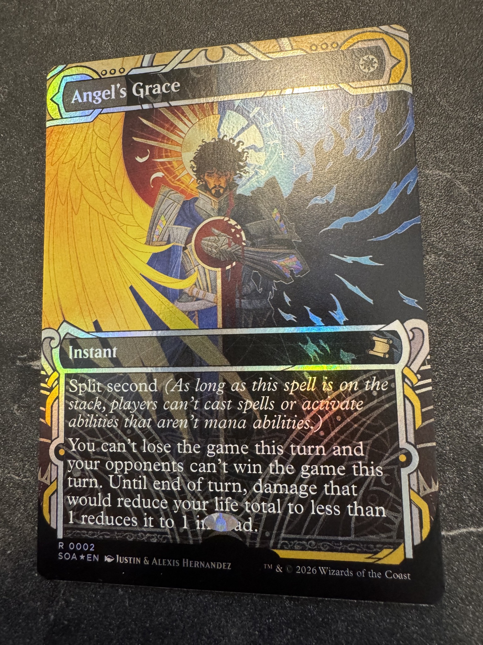 Foil 7th Fallen Angel with unique misprint for sale