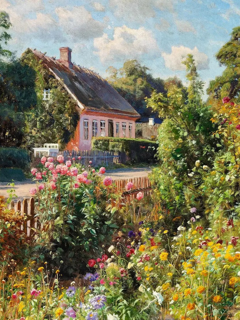 印象派 【Flower Garden】lithograph Flower Garden (1905 – 1907) by