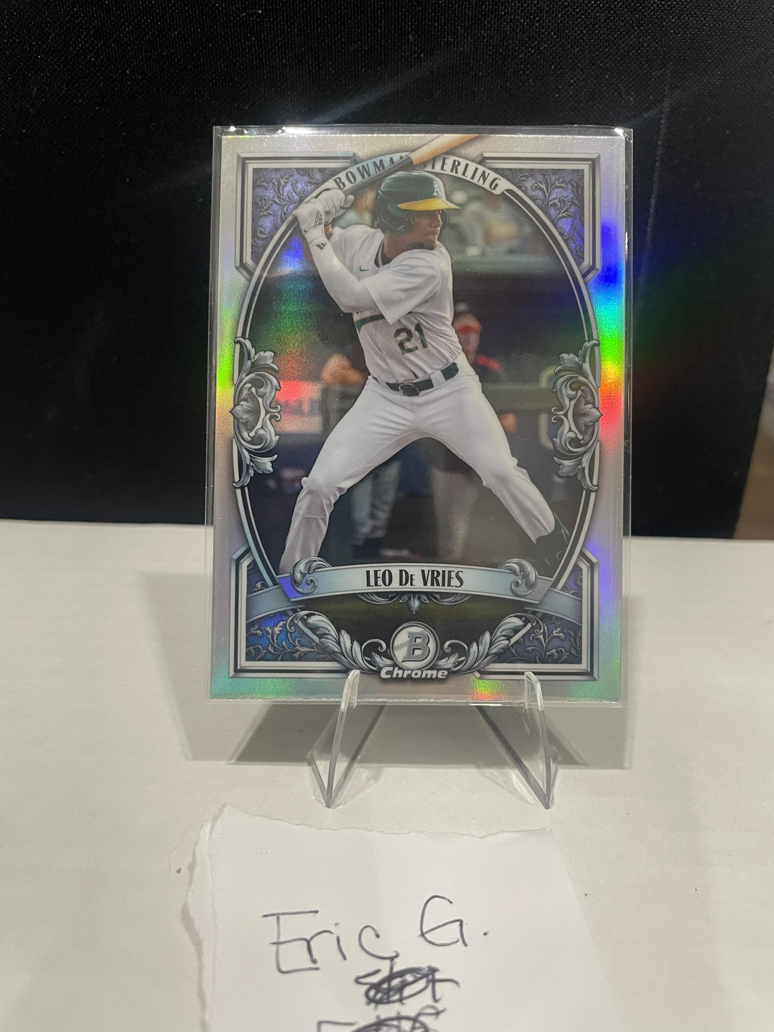 ? 2026 Bowman - # 3 Prospect Leo De Vries Bowman Sterling Refractor