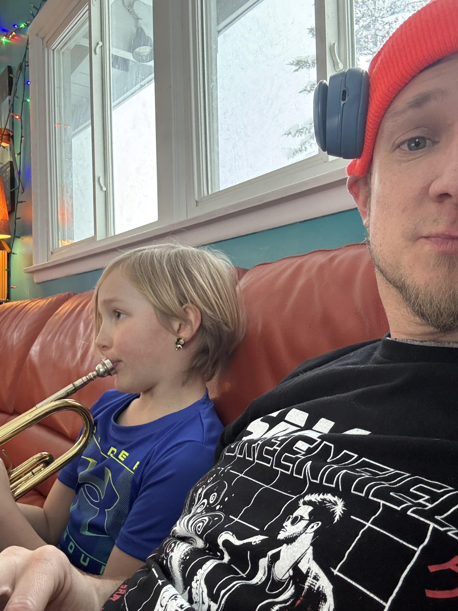 Adam Meckler - Hobbes grabbed his horn and came to sit... | Facebook
