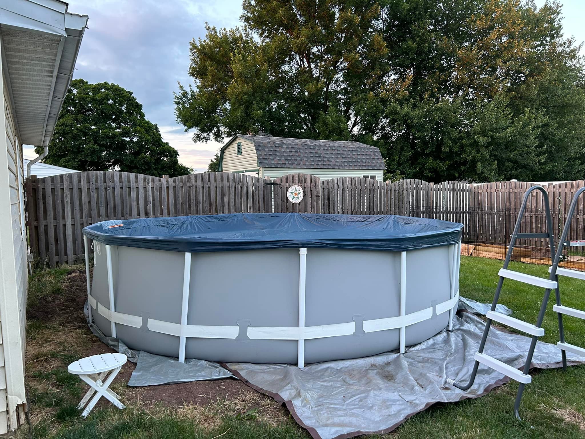 Intex Above Ground Pool Landscaping Intex Pool Transformation!