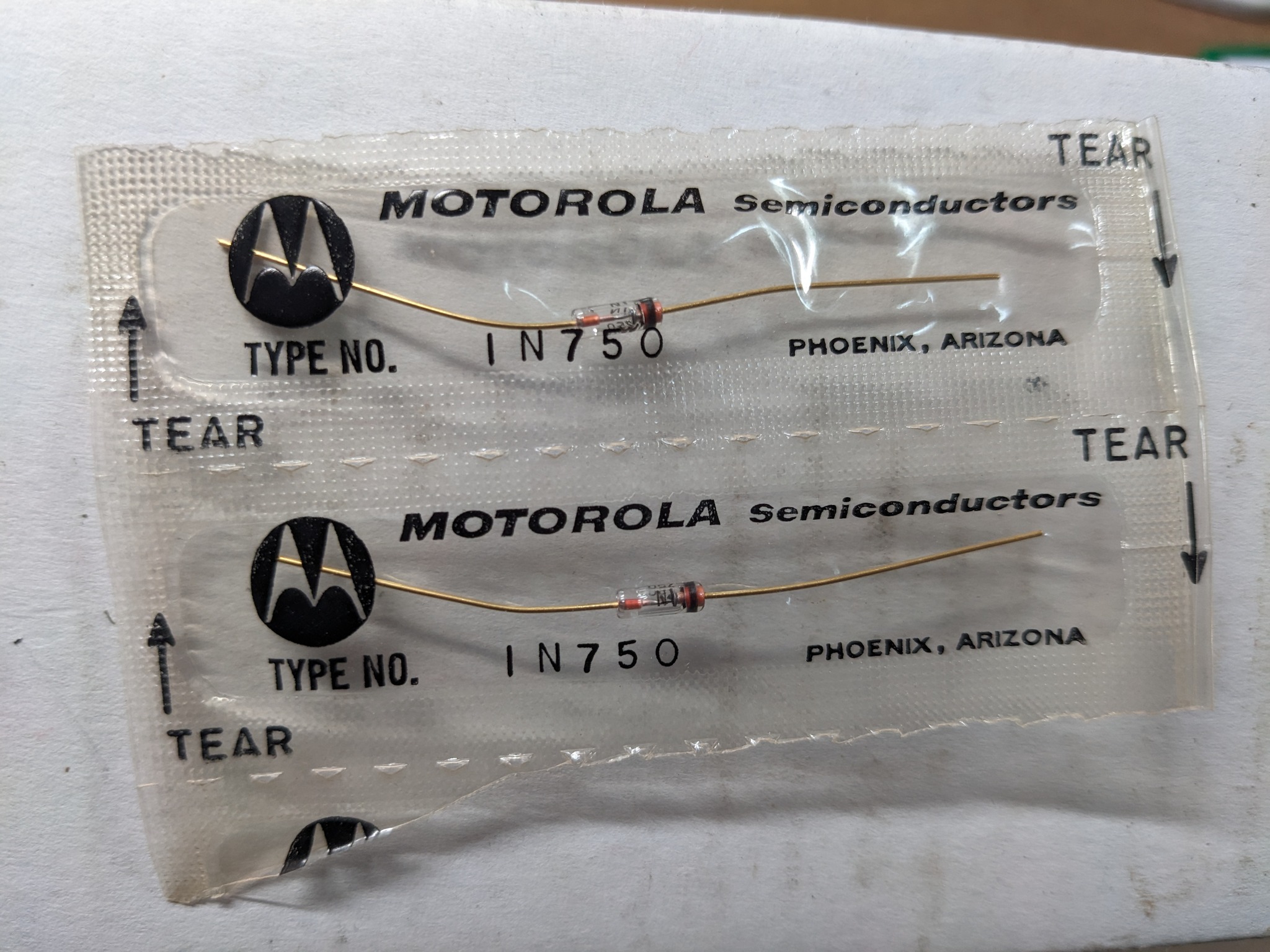 Vintage Motorola semiconductor packaging