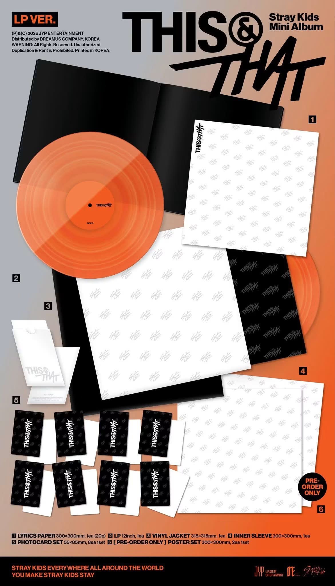 Hybs “Making Steak” Blue / Orange Vinyl 2025 Edition comes with