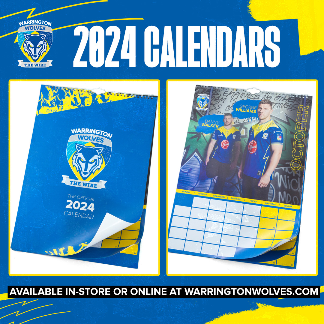 🗓️ 2024 official club calendars are... - Warrington Wolves