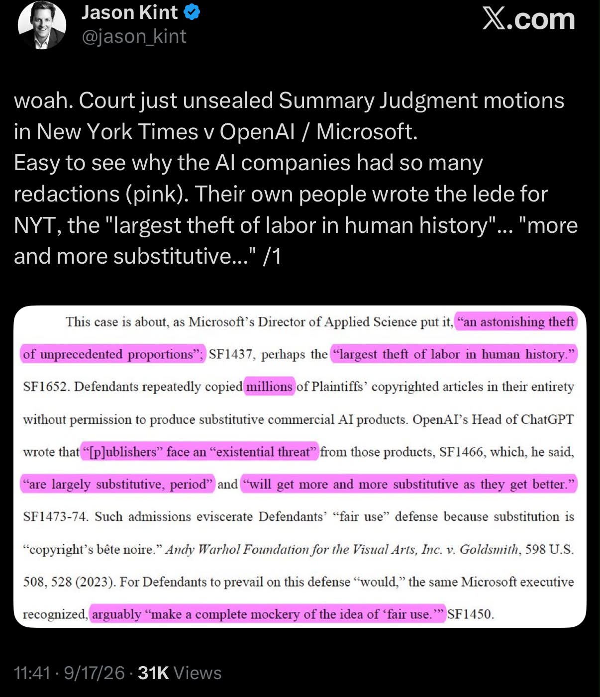 Assizes 多数欠 Judgement