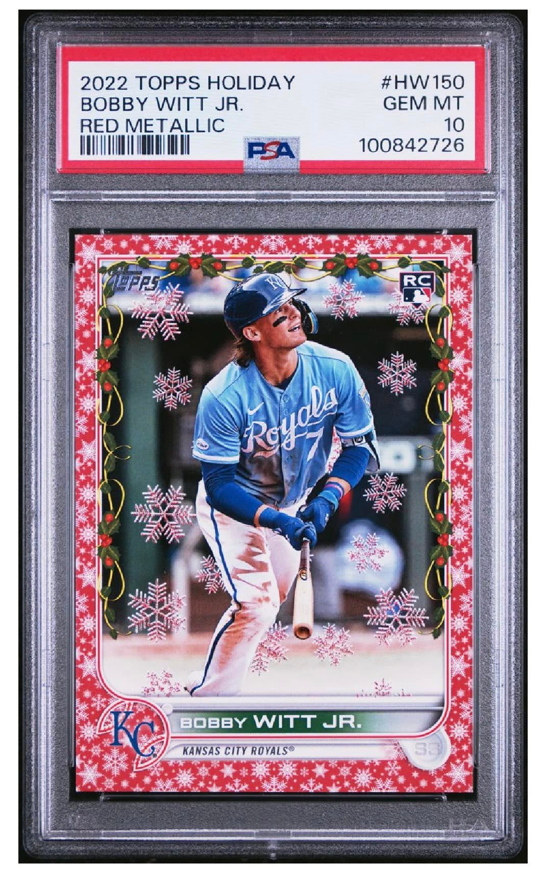 Redemption for 2022 Topps Gold Label Bobby Witt Jr autograph