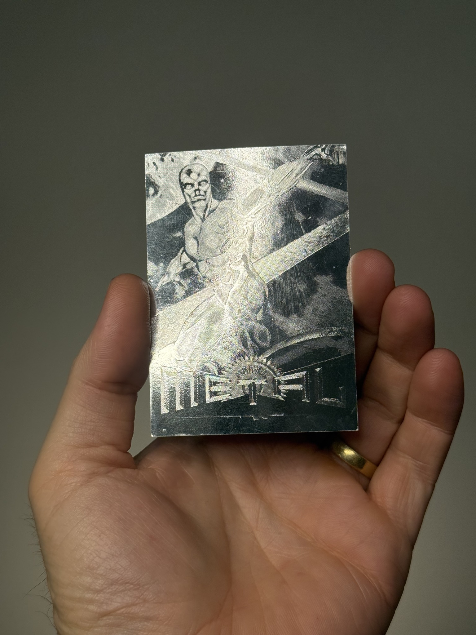 Synch Silver Flasher 1995 Marvel Metal Card # 122