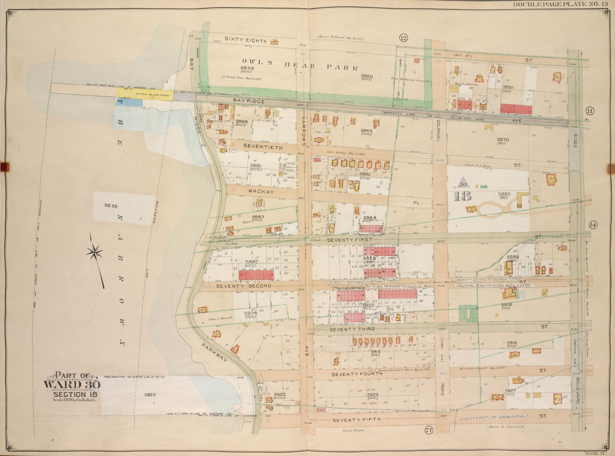 The Bay Ridge Digest | @everyone This 1905 cartographic map by the E ...