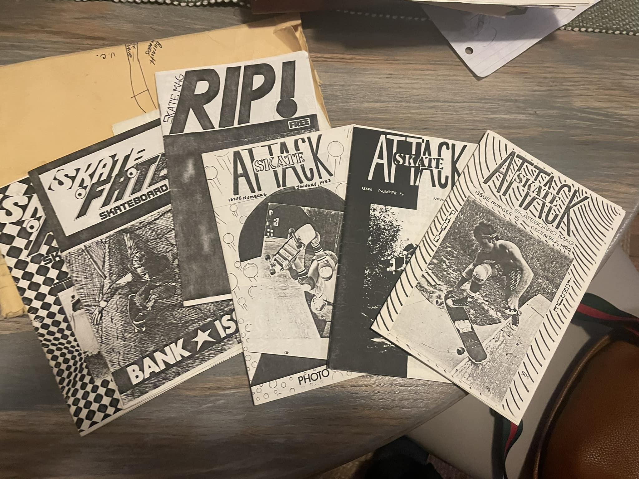 Found these gems today from 1982 .. our home made skate zines 