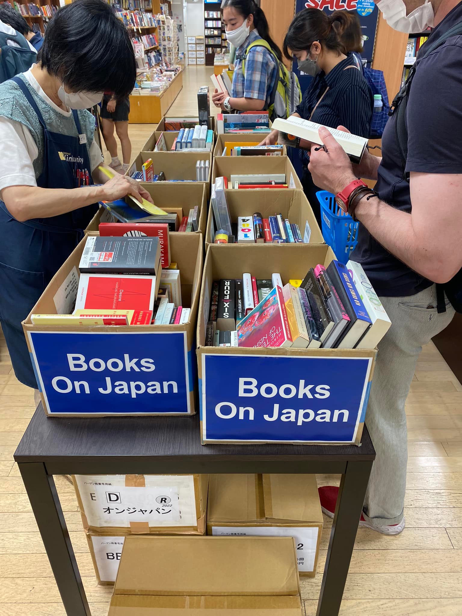 English books on sale at Kinokuniya Shinjuku Tokyo