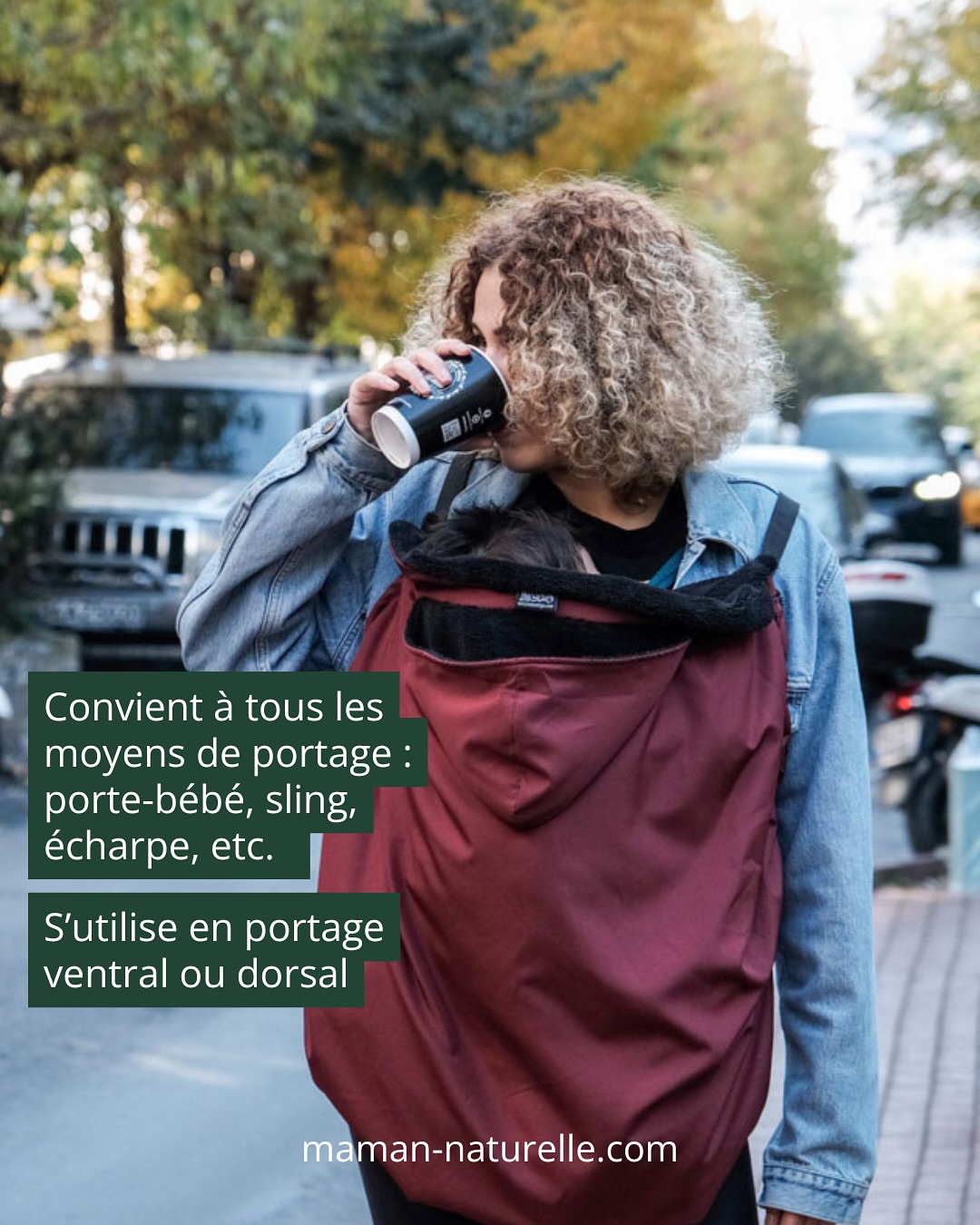 Cover Neko - Housse D'Hiver Chaude Et Imperméable Pour Porte-Bébé Gris
