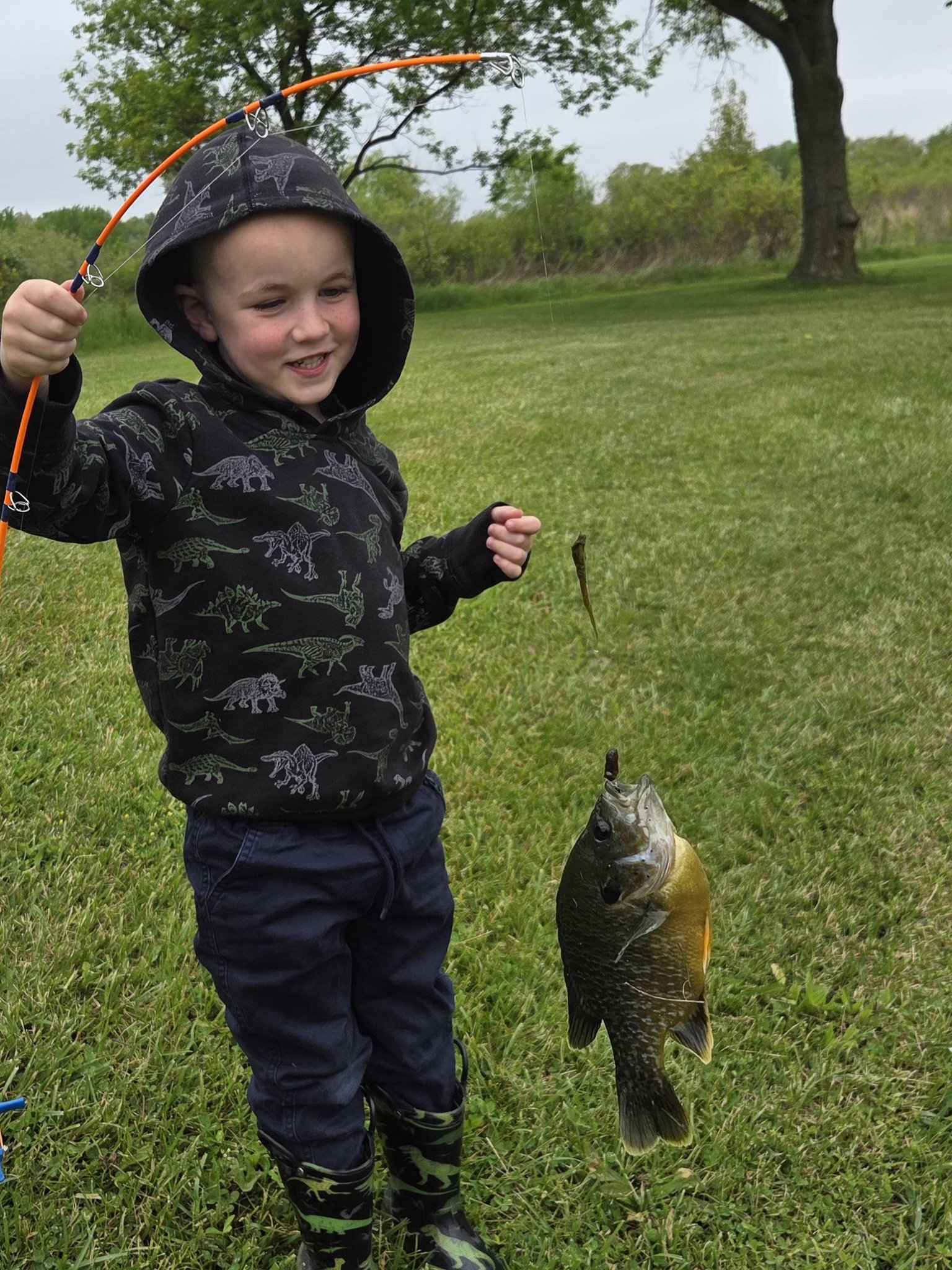 2 year old fishing pole The Tadpole - Kid's  Tadpole and everything they want My 2 year old getting