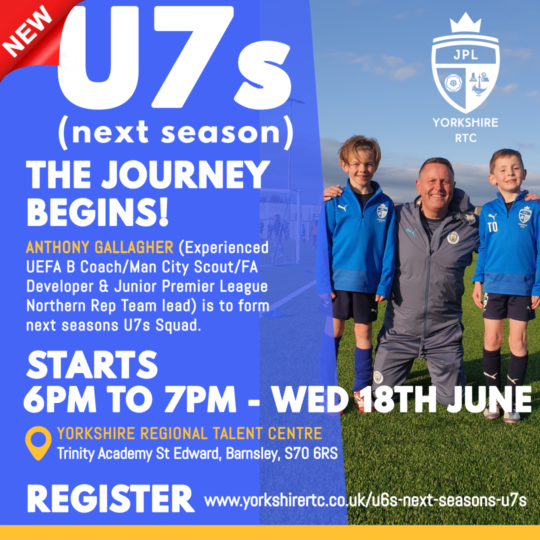 U6s (NEXT SEASONS U7s)... - Yorkshire Regional Talent Centre | Facebook
