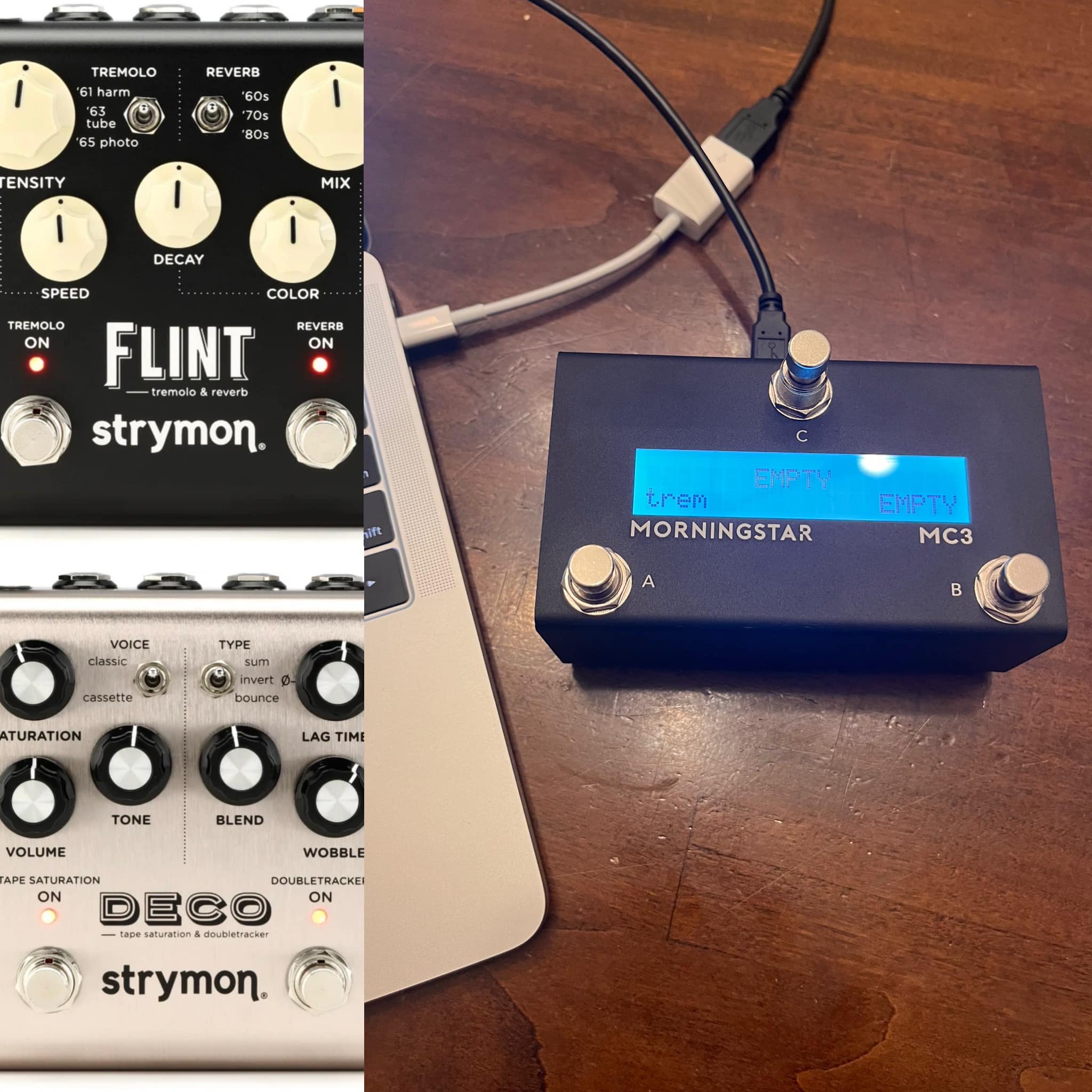 Using Morningstar MC3 with Strymon Flint and Deco