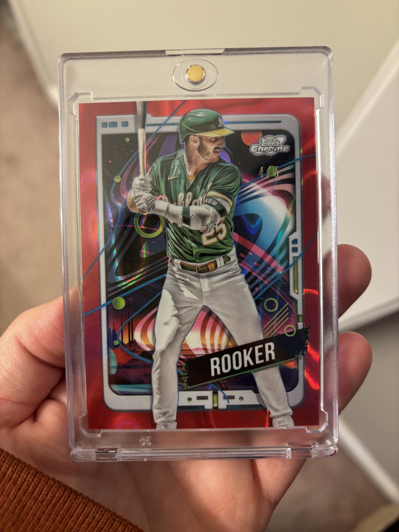 Where to find Brent Rooker 2024 Cosmic Chrome 1/1 card?