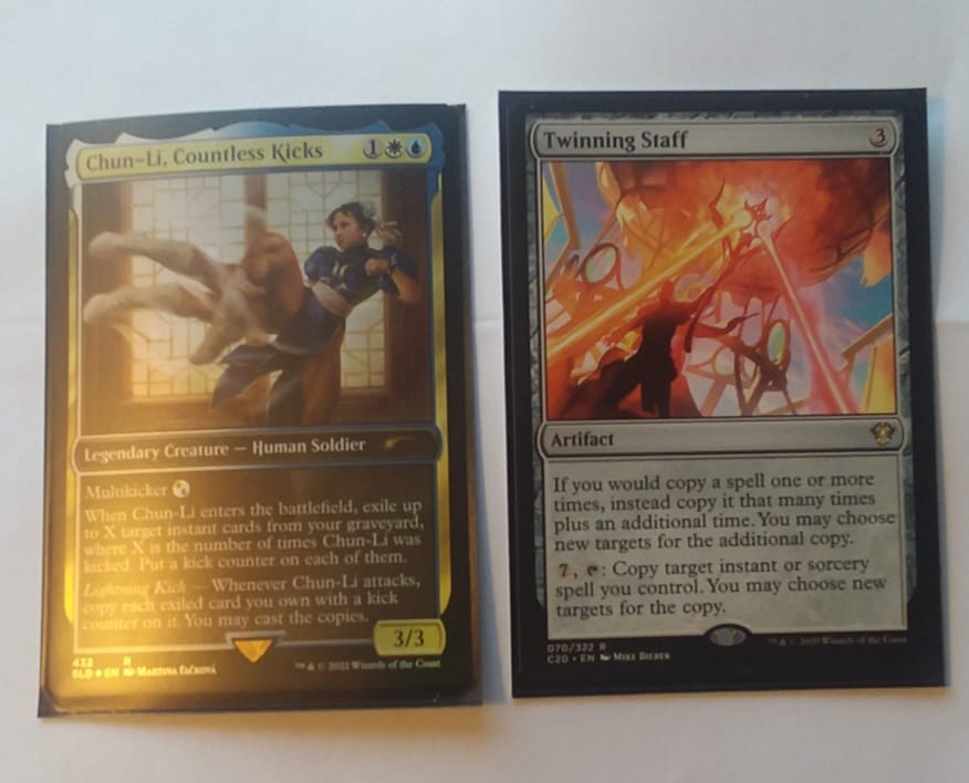 chun li mtg card Ultra Pro Secret Lair Chun-li and Giule Printed Art Game Playmat : Toys & Games copy each exiled card you own with a kick counter on it why chun li countless kicks