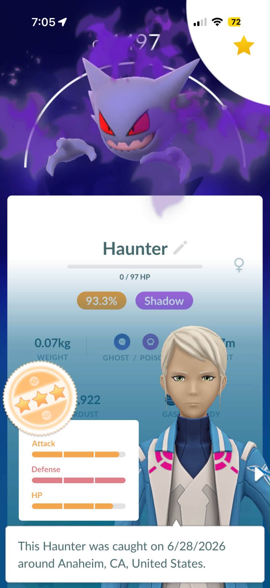 Which Pokémon to choose for bottling with dynamaxed Gengar?