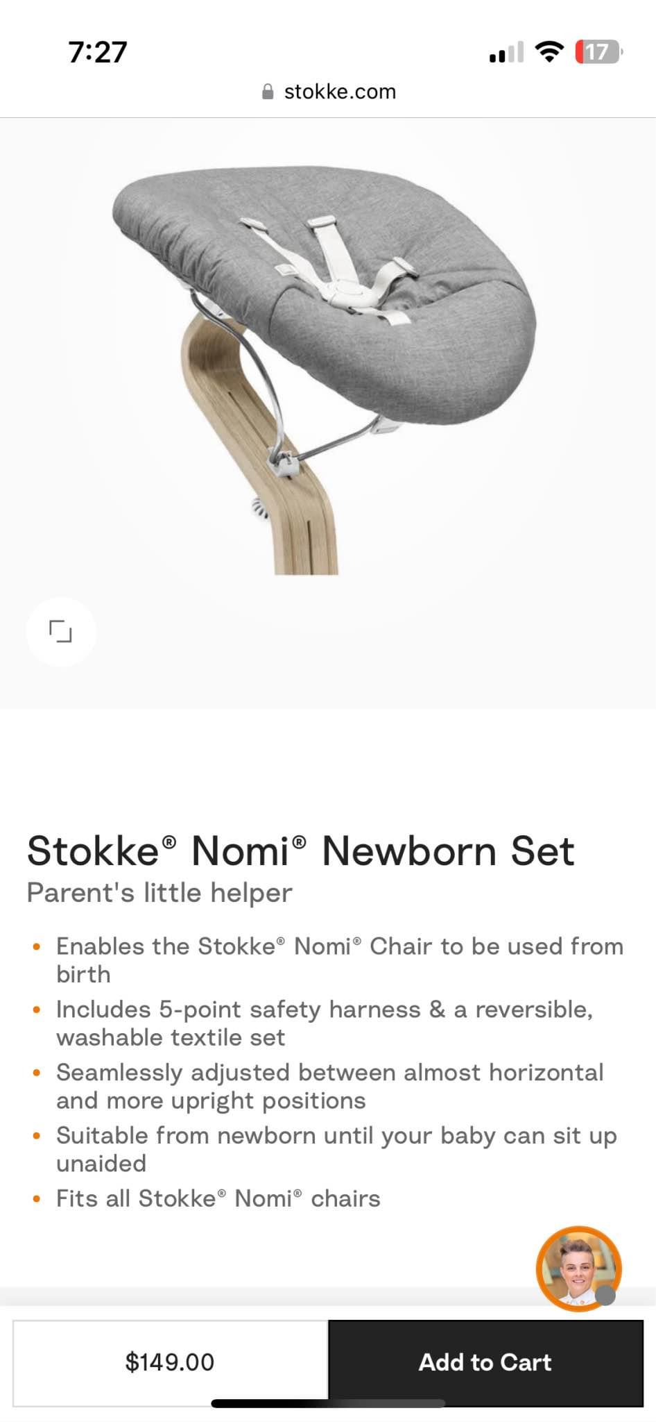 stokke hazy grey Adjustable Ergonomic Tripp Trapp Baby Set with Harness LUXAffiliateItem it cradles your newborn Gucci X THE NORTH Color:MC2