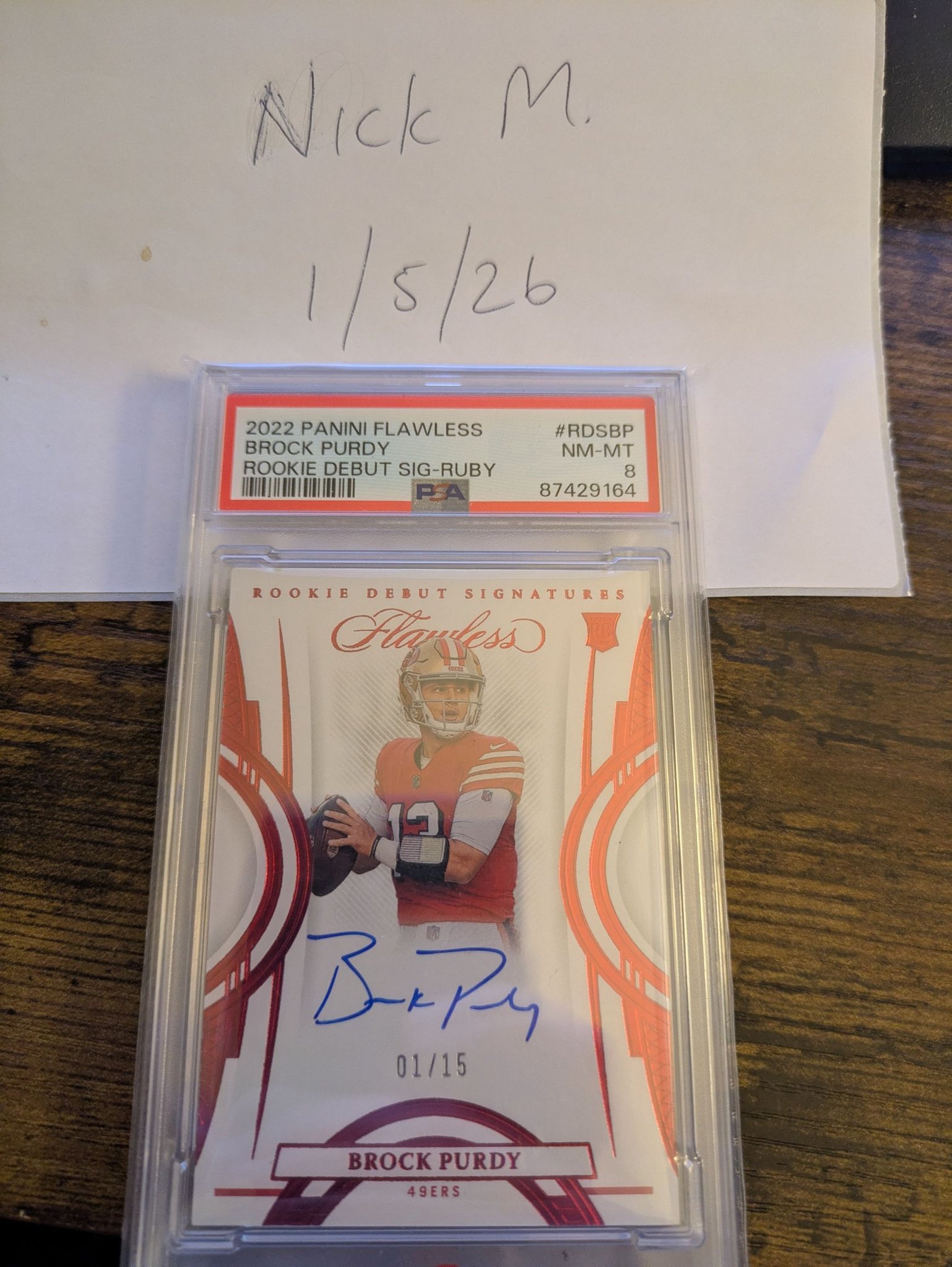 Rookie sig auto for sale