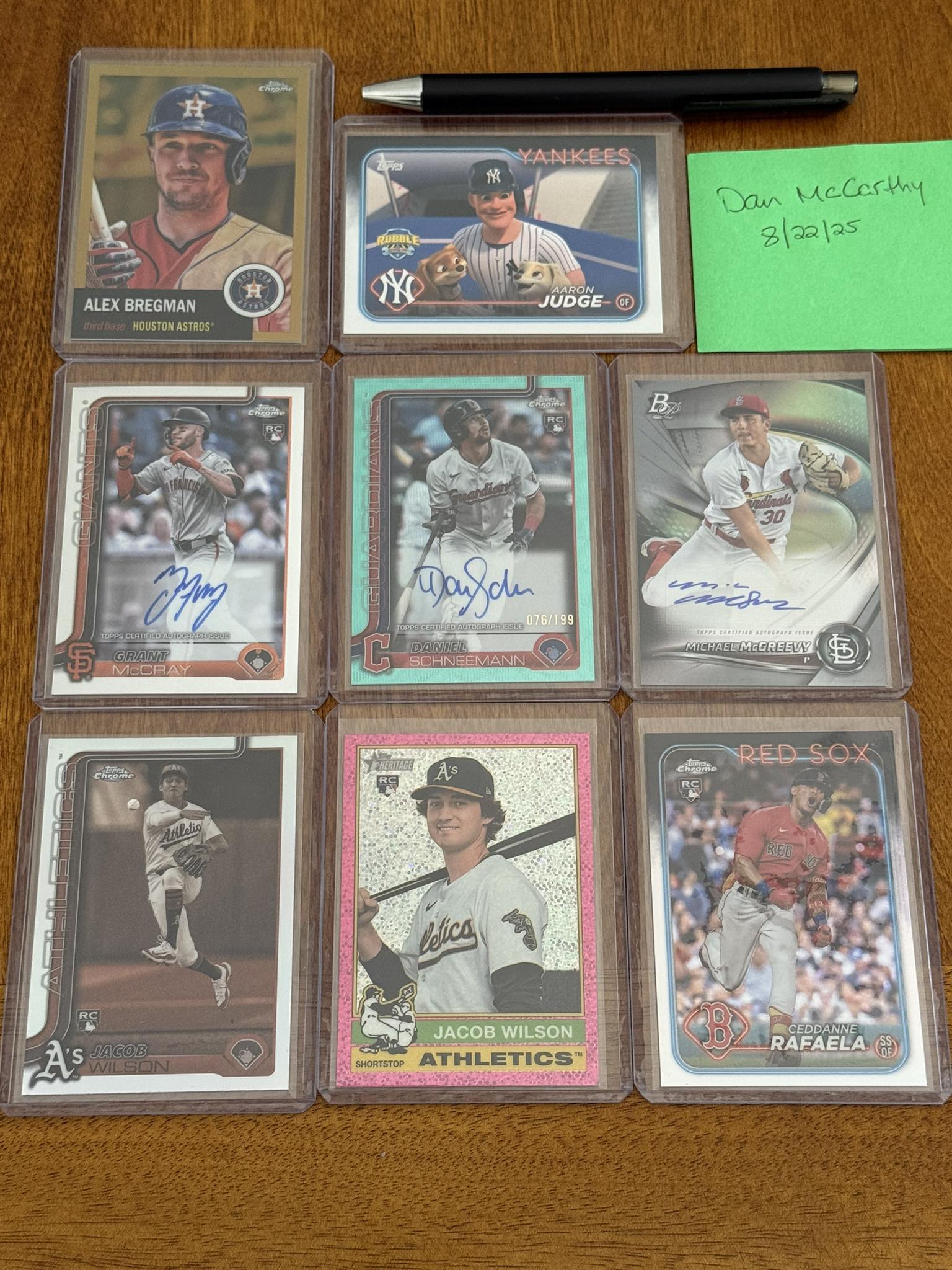 Mlb baseball cards for sale and trade