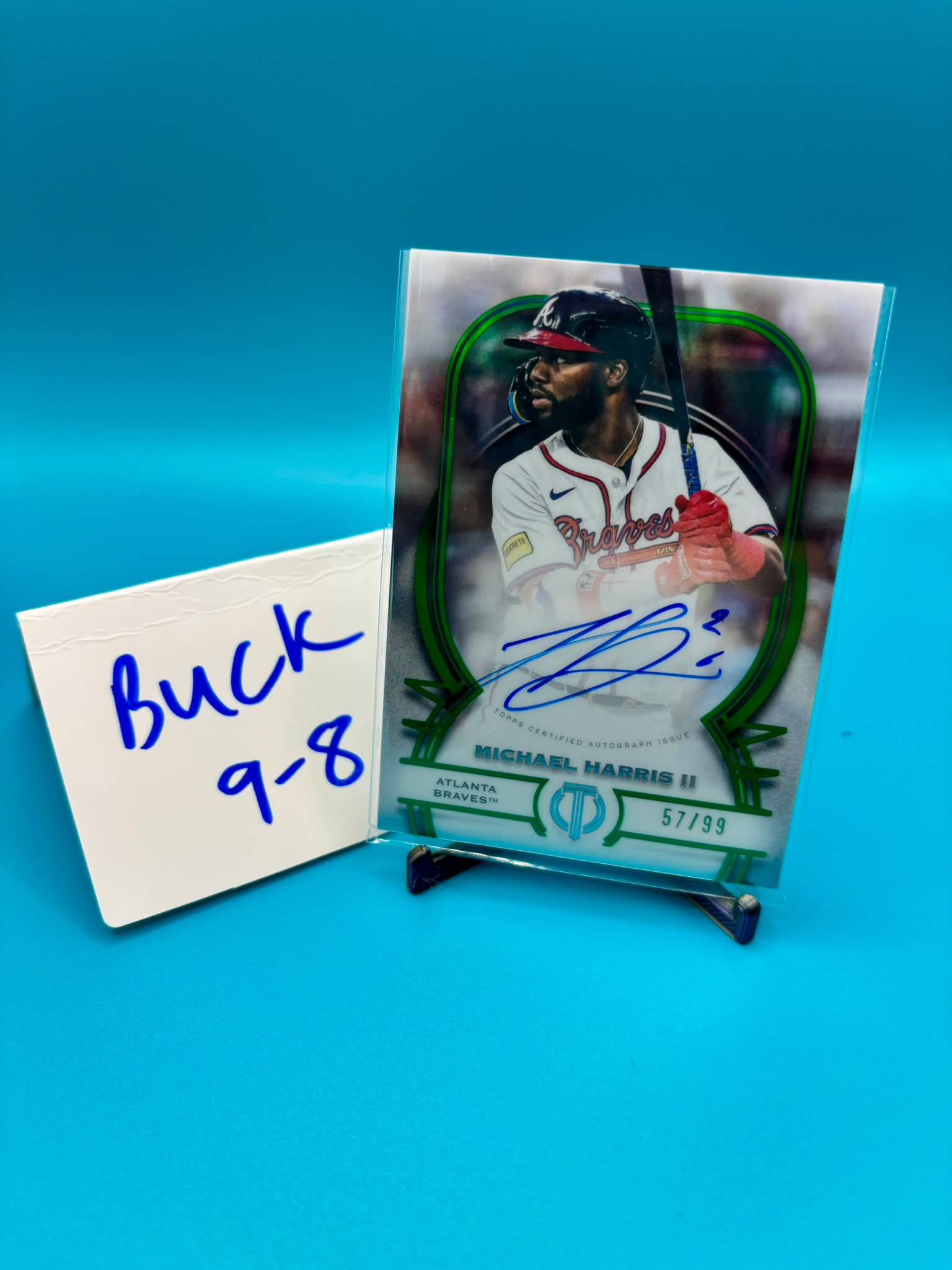 2026 Topps Tier One Michael Harris II Emerald Triple Relic Auto