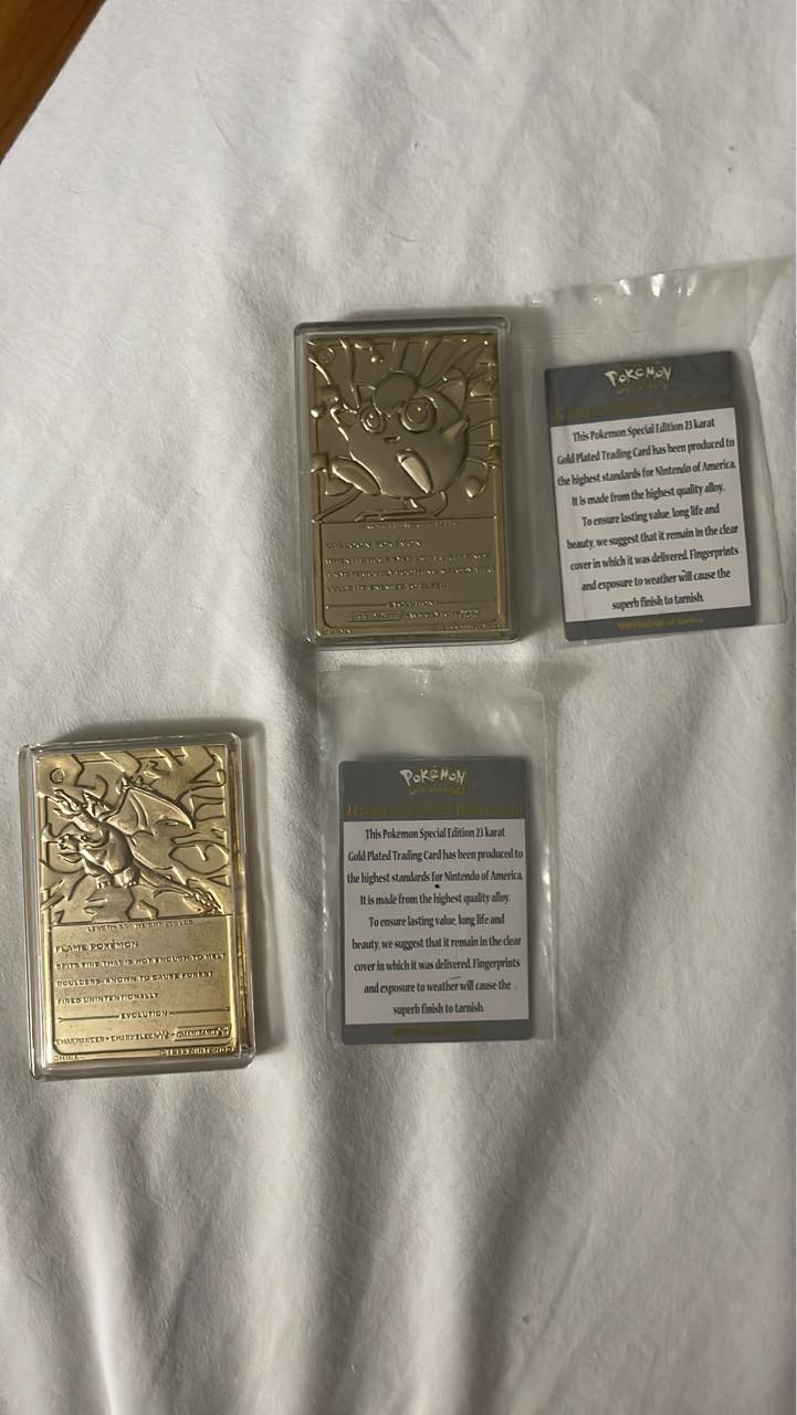 pokemon special edition 23 karat gold plated trading card worth Togepi Pokemon 23K Gold-Plated Trading Card
