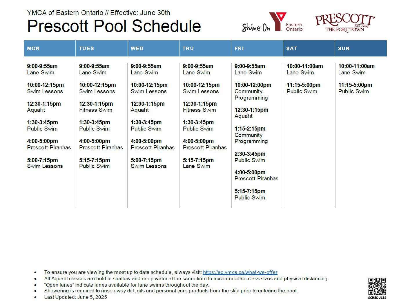 Town - 🏊💦 The 2025 Pool Schedule is here! We can't wait to see you down ...