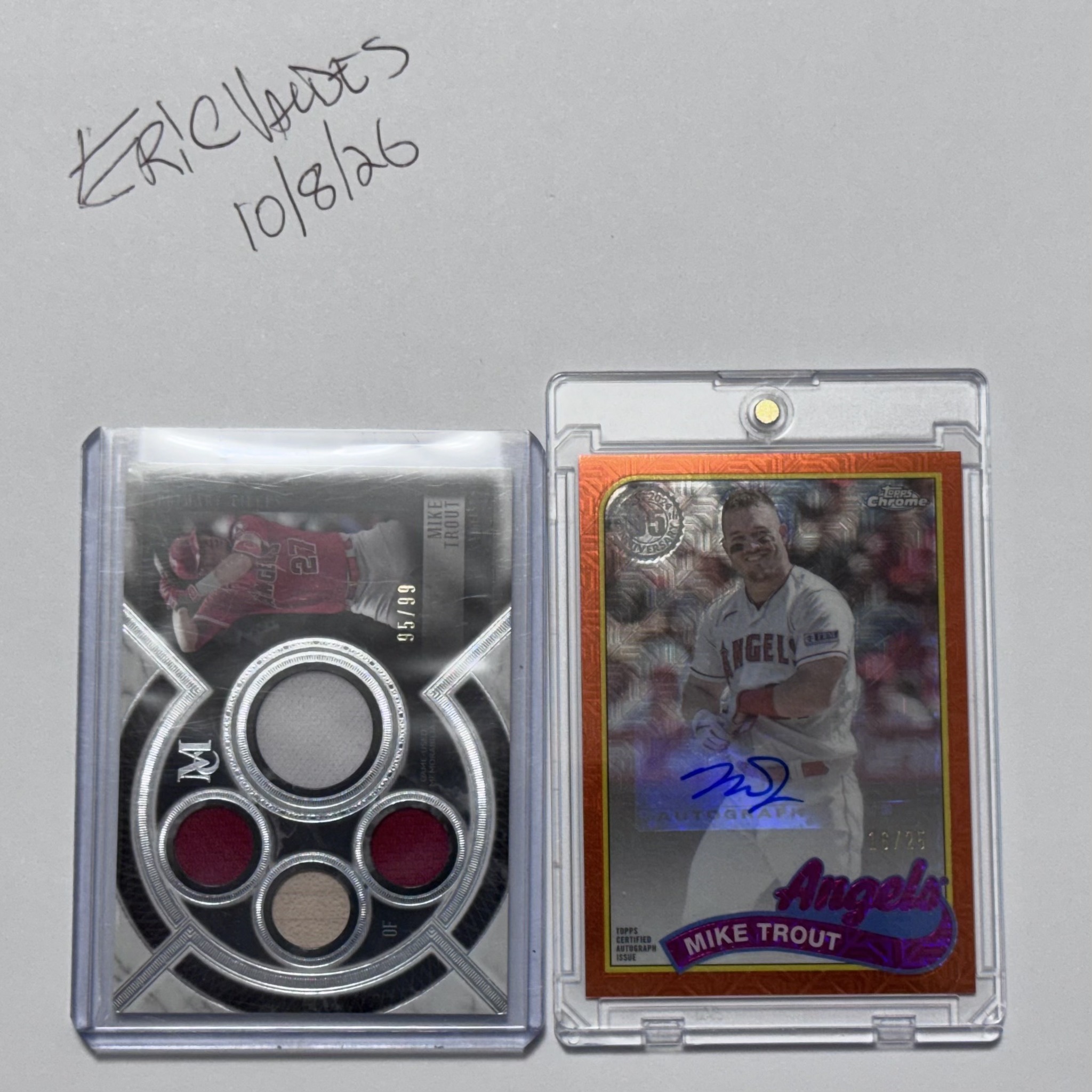 FS - Mike Trout** ## **2018 Museum Collection Primary Pieces Quad
