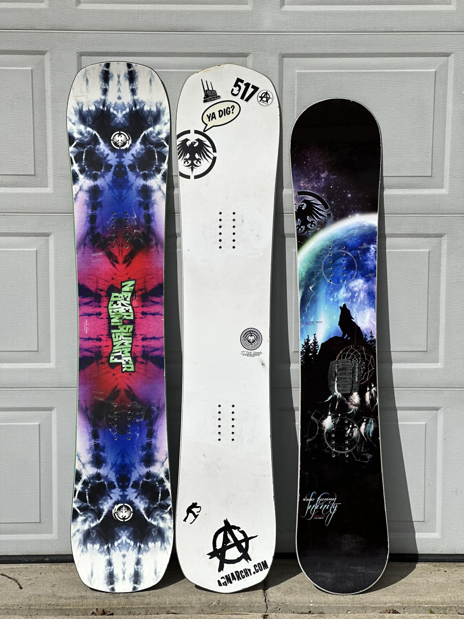 Selling off a bunch Never Summer snowboards. Pick-up in Colorado 