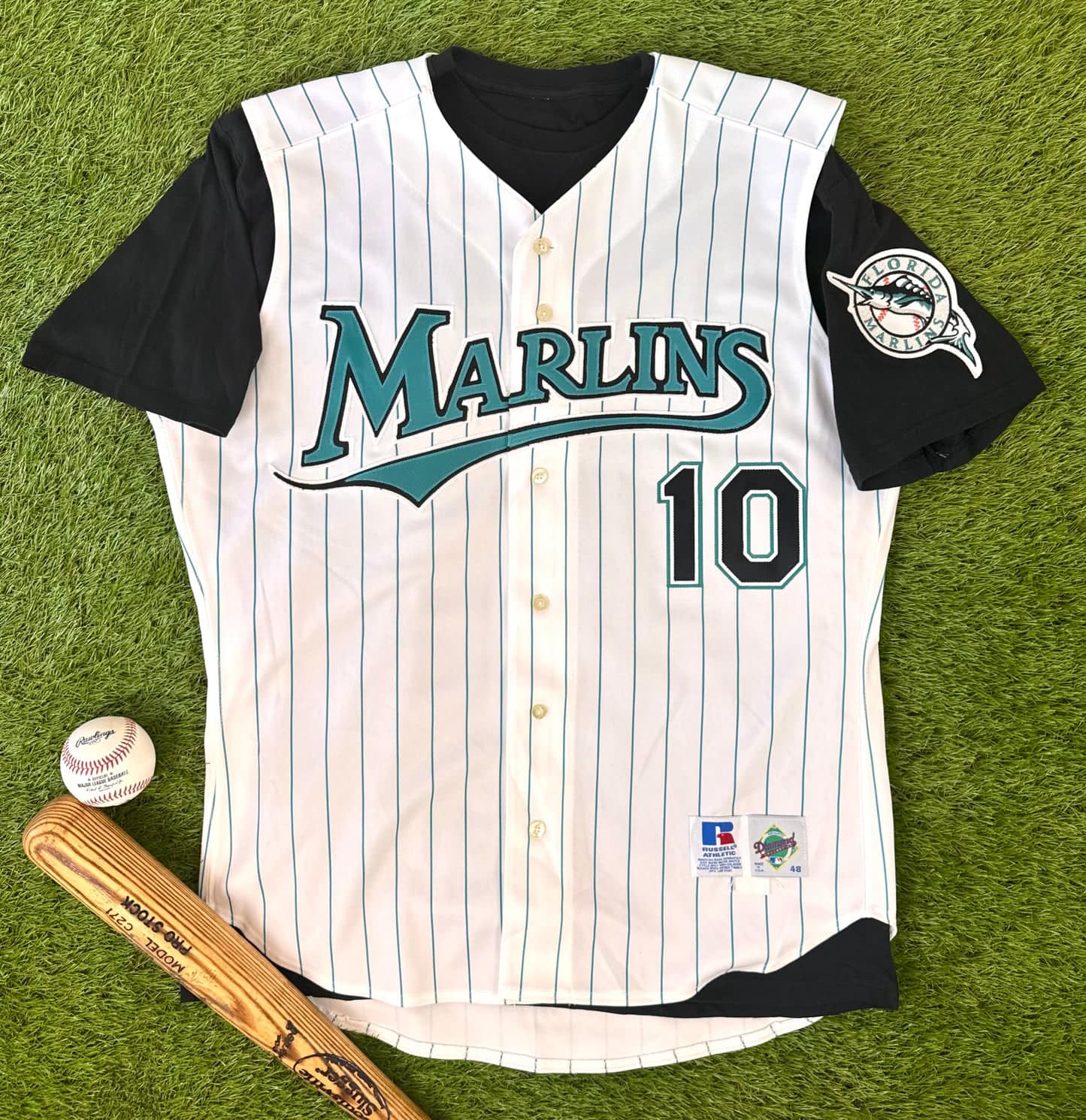 Florida Marlins pin stripe baseball uniform is the best
