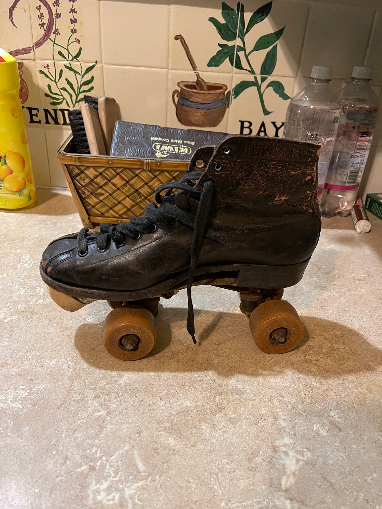 Patins à Roulettes Vintage Hyde Chicago FO-MAC - Taille 5.5 Femme - Marron - Occasion