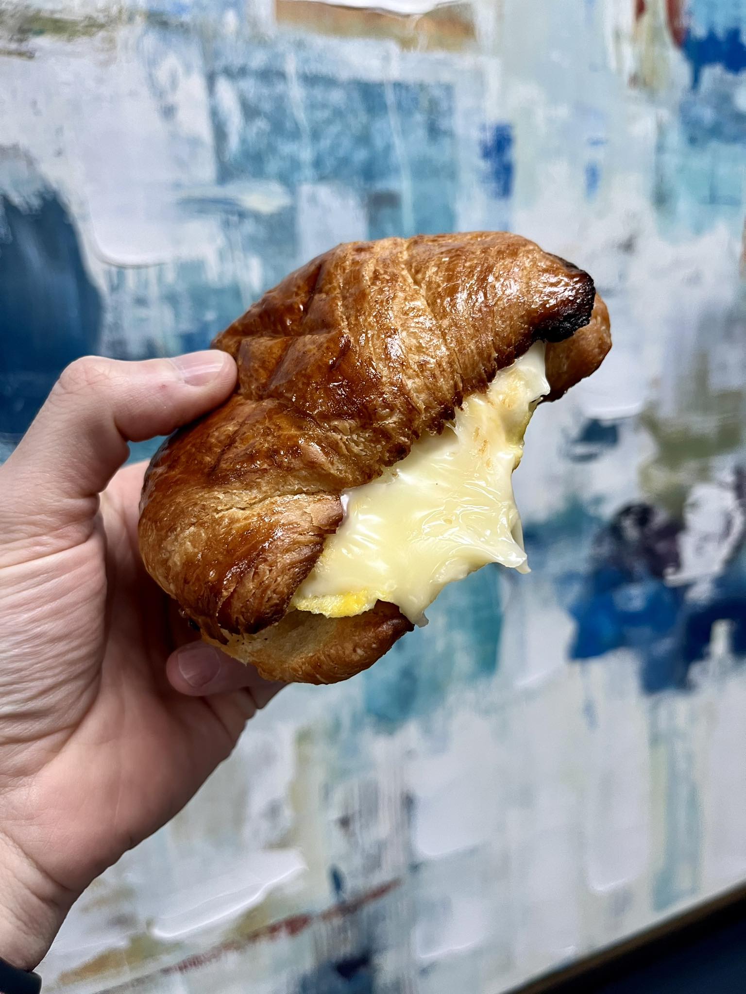 Honey Baked Ham's croissant sandwich in Lakewood