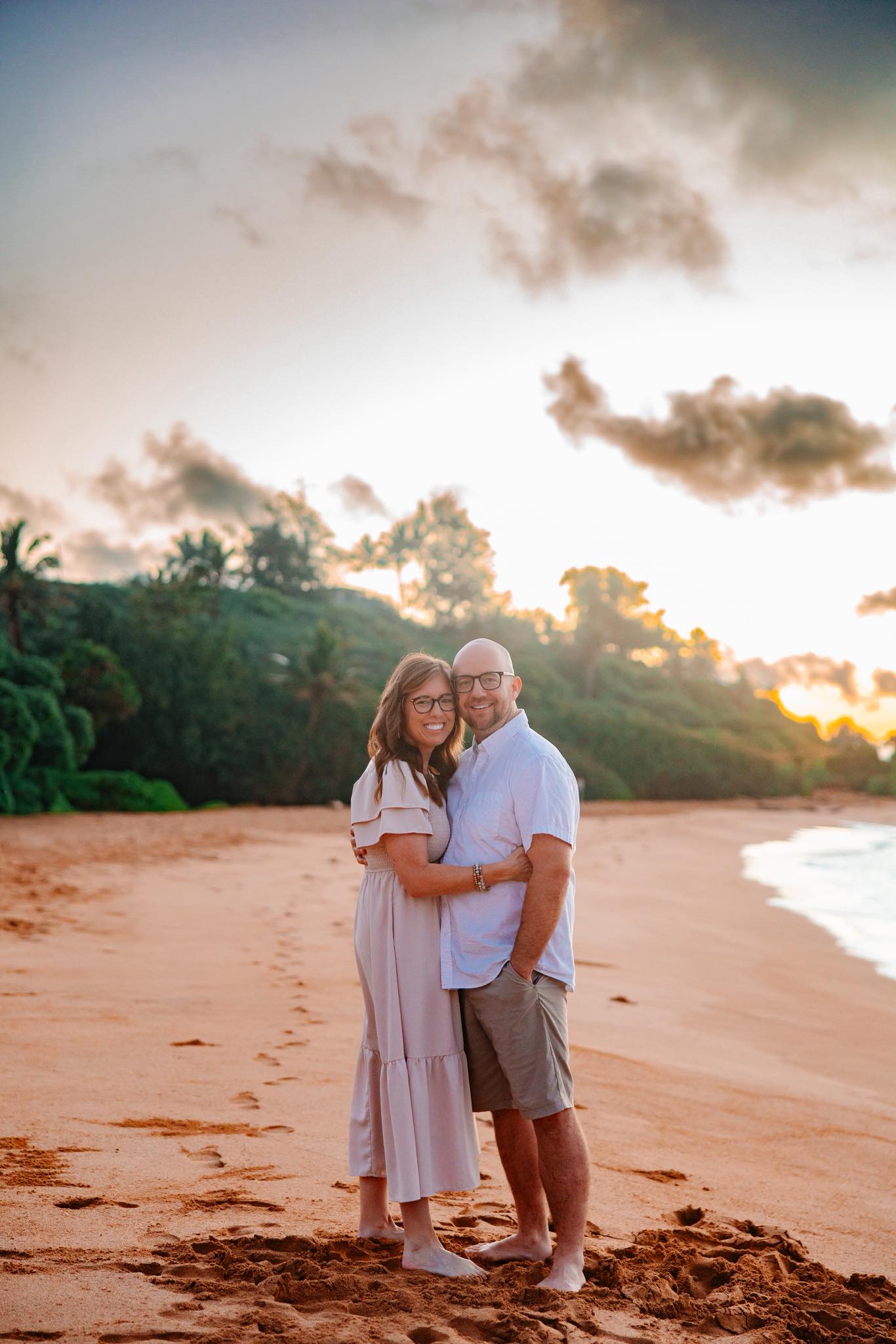 Yoni photography on Kauai, HI beach