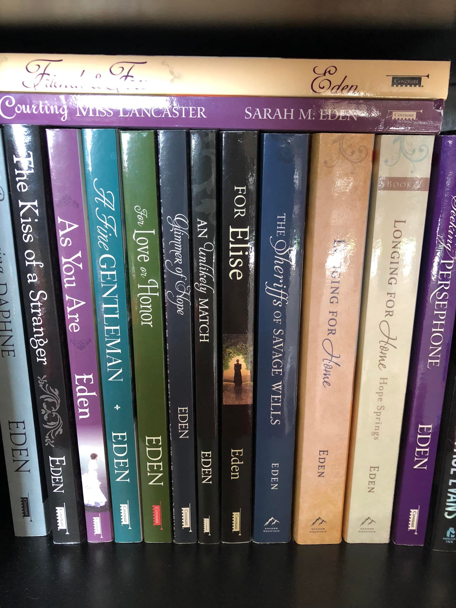 Here's most of our #sarahstack ! Sarah Eden was my introduction to