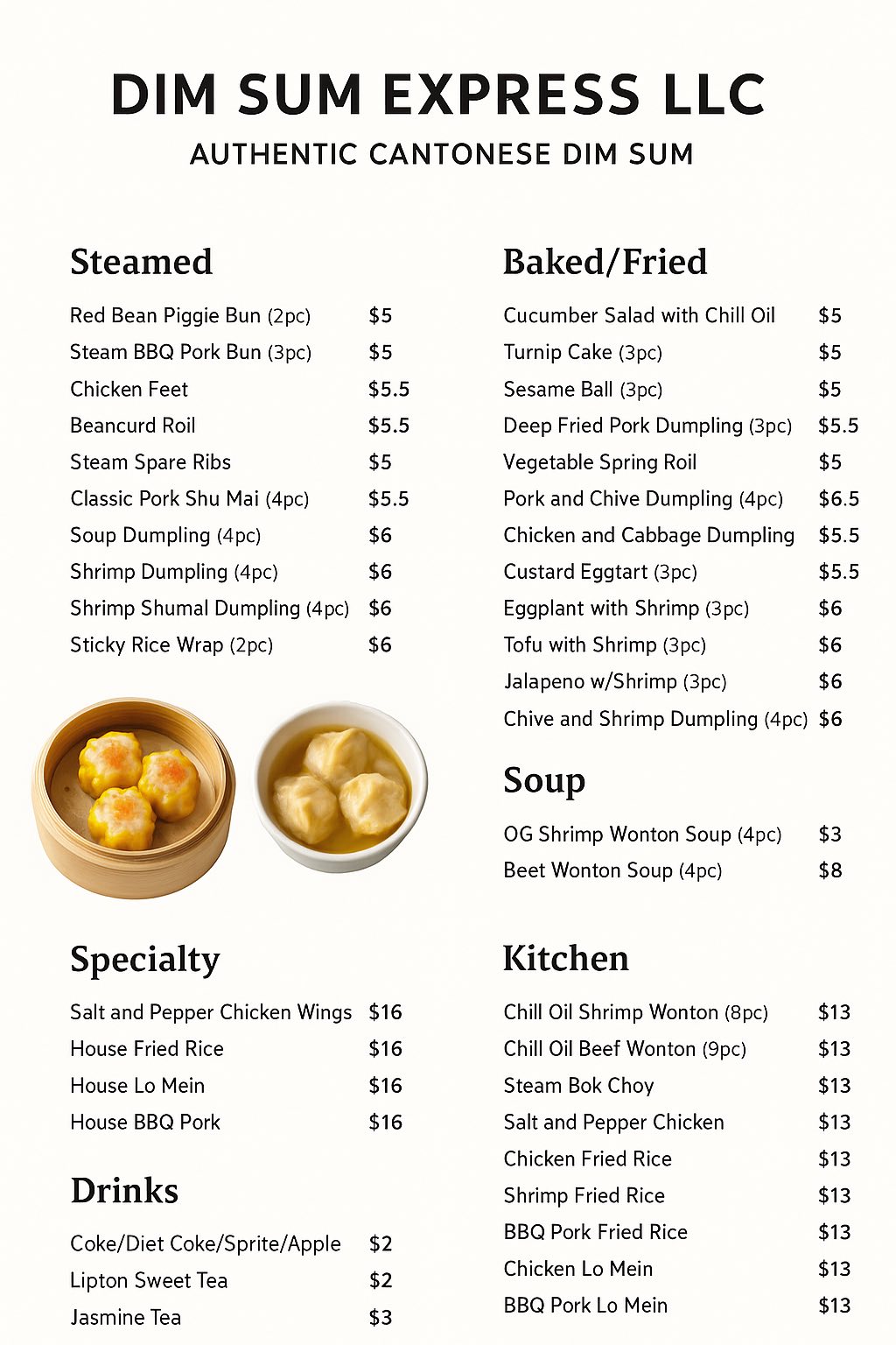 Palm Coast Community Network | Dim sum express is now open Monday ...