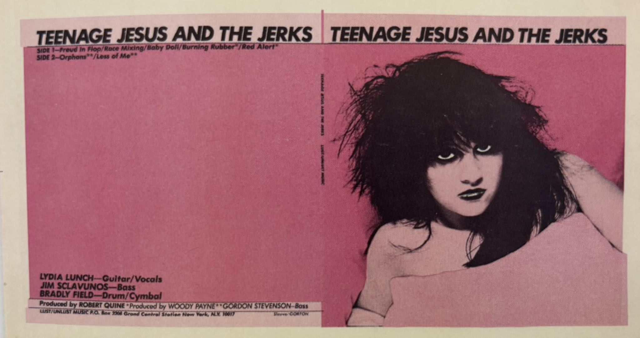 Lydia Lunch and Kid Congo! By Marcy Blaustein 1981