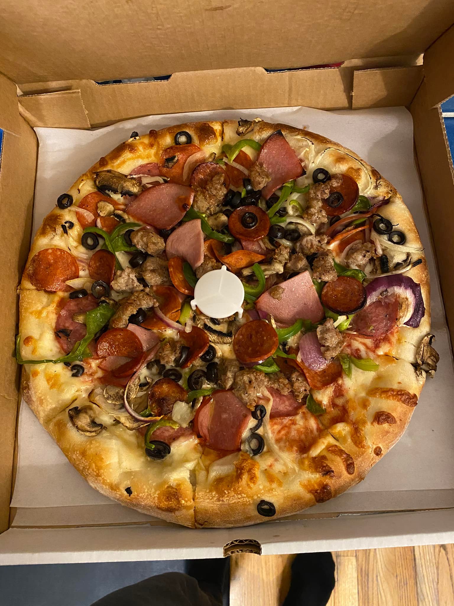 Our local pizza joint called Gay 90's. Always a solid pizza