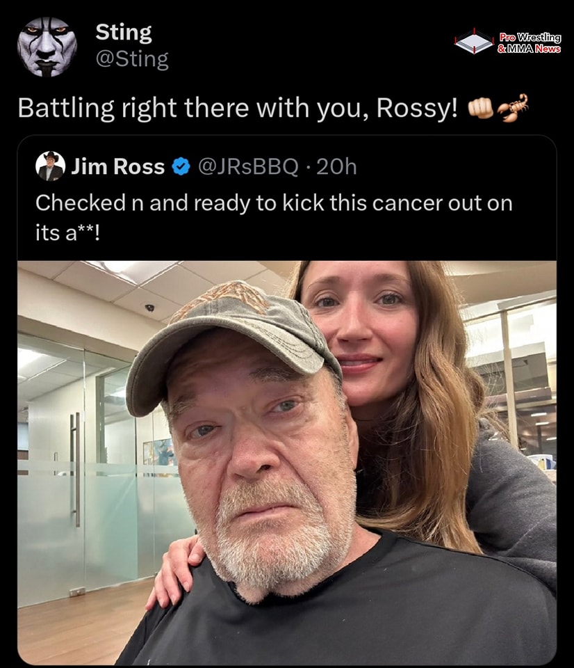Pro - Sting's 🦂 message to Jim Ross after Ross's message on social ...