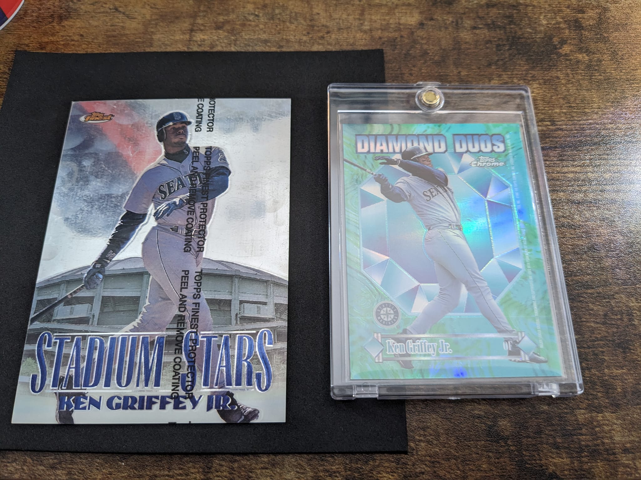 What is the 1998 Topps Finest Griffey jumbo Stadium Stars card?