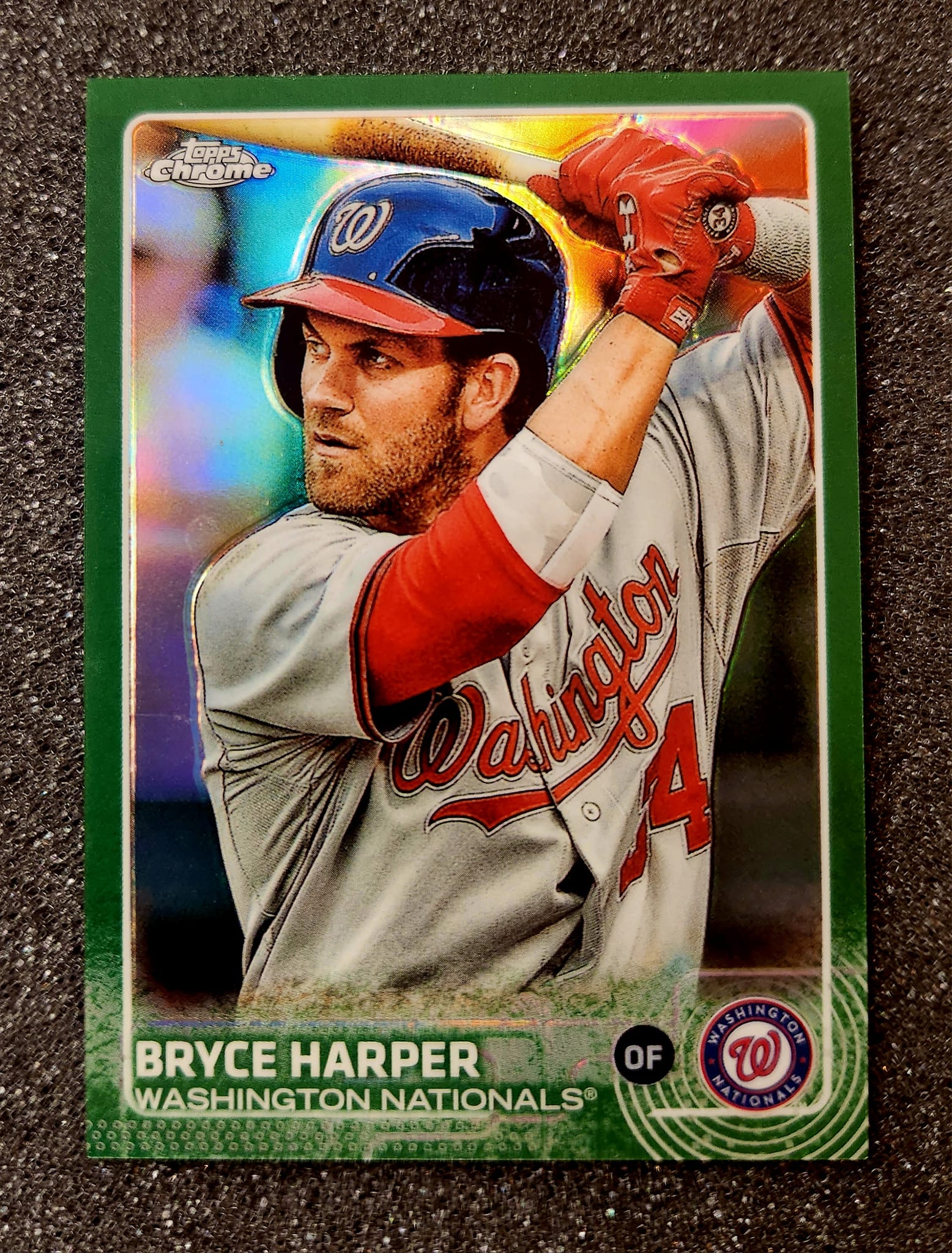 JUST PULLED: 2025 Chrome Bryce Harper image variation superfractor 