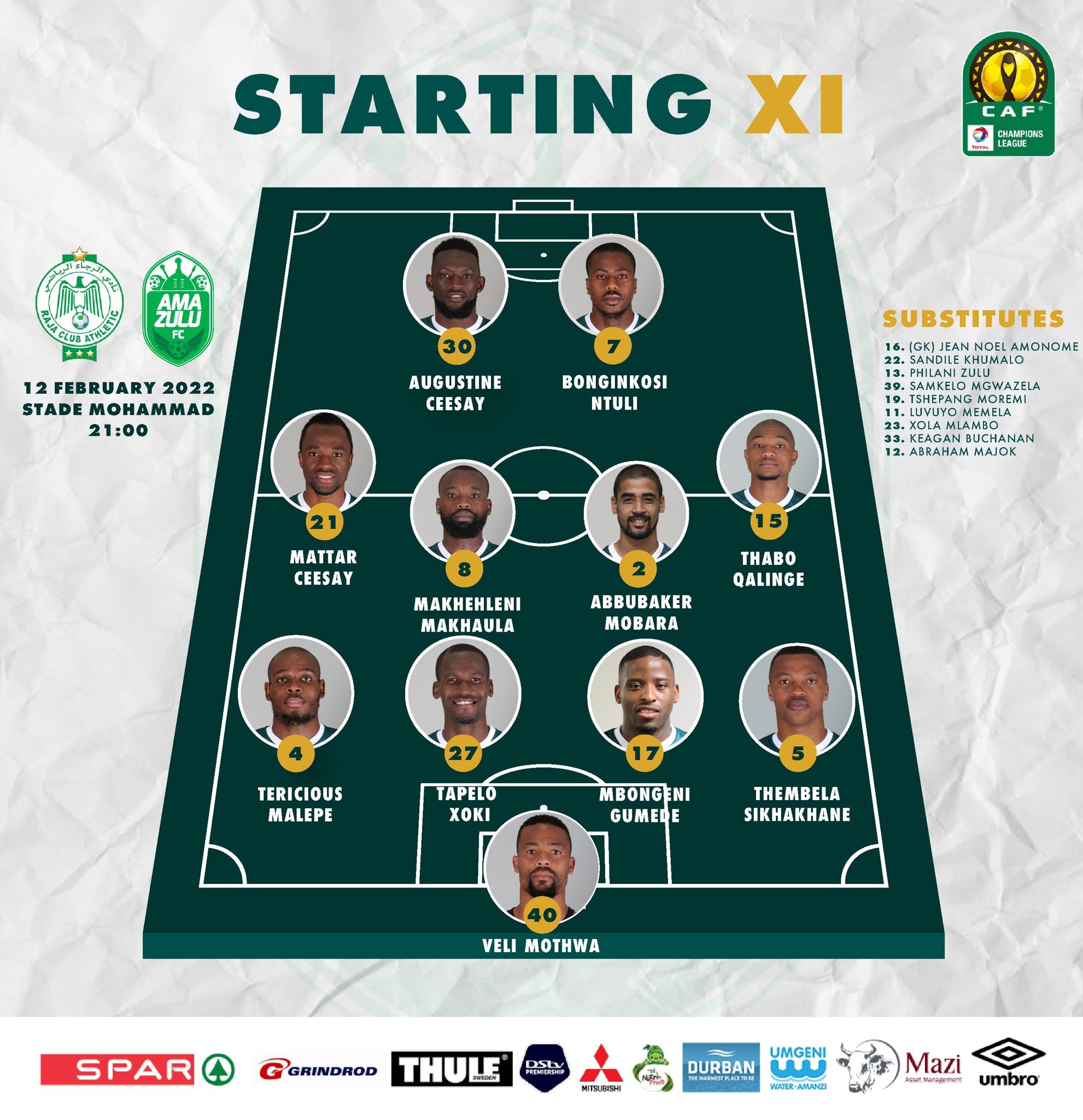 Lorenz Köhler - 🇿🇦 AmaZulu XI: Mothwa; Sikhakhane,...