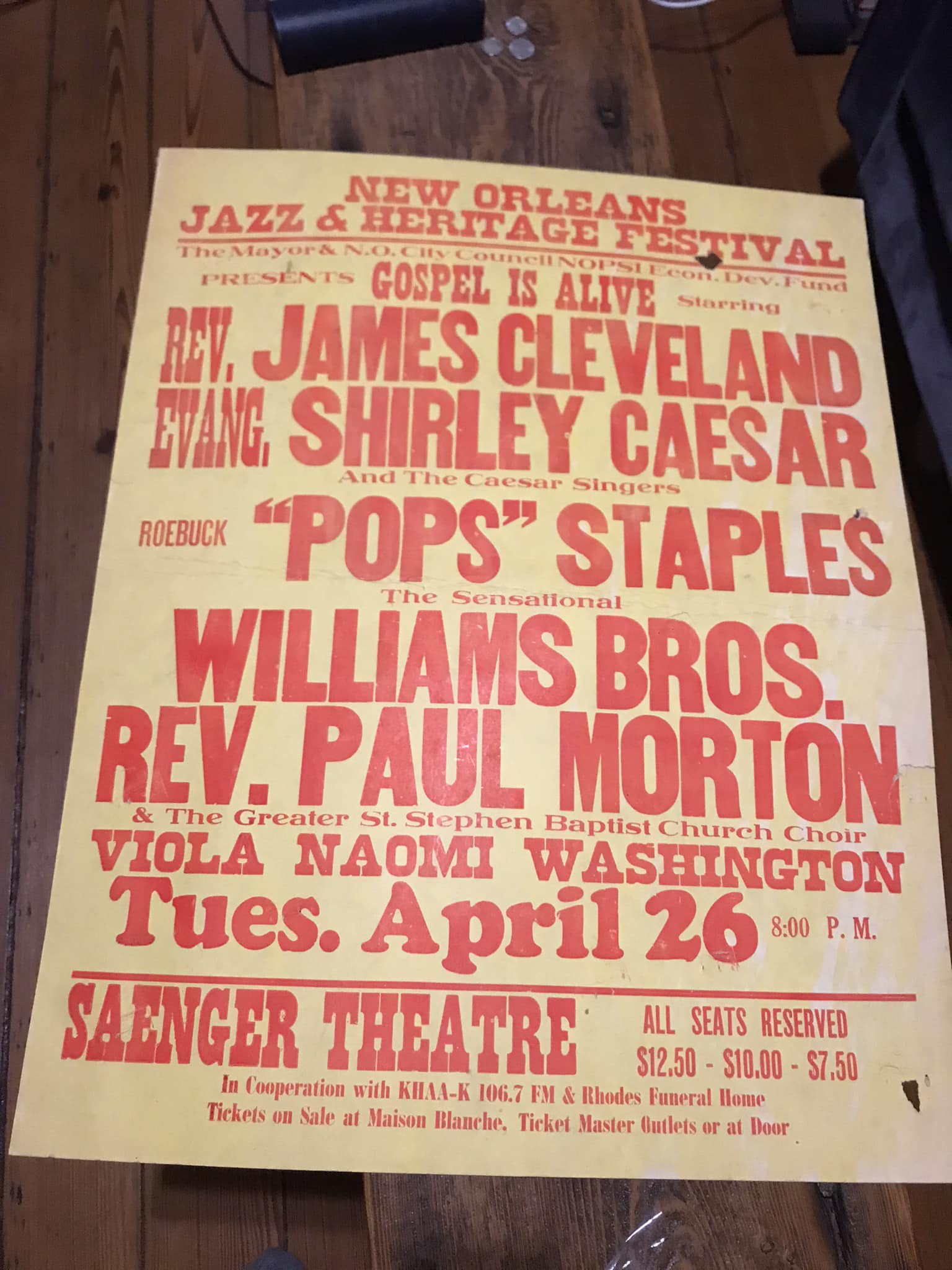 1993 New Orleans Jazz and Heritage Festival Poster - Framed 