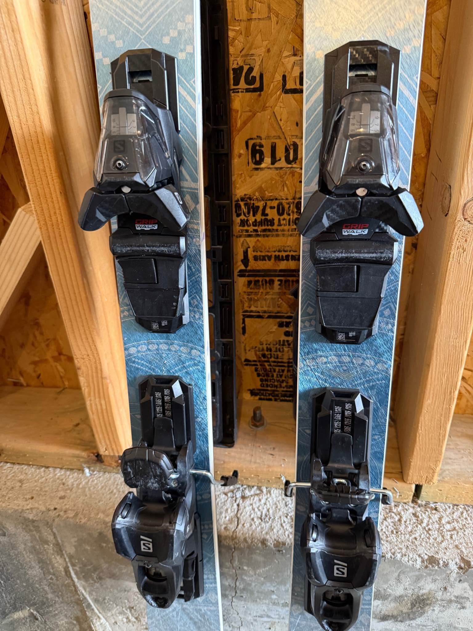 Used stockli nela 88 with demo bindings. Adjustable to your boot 
