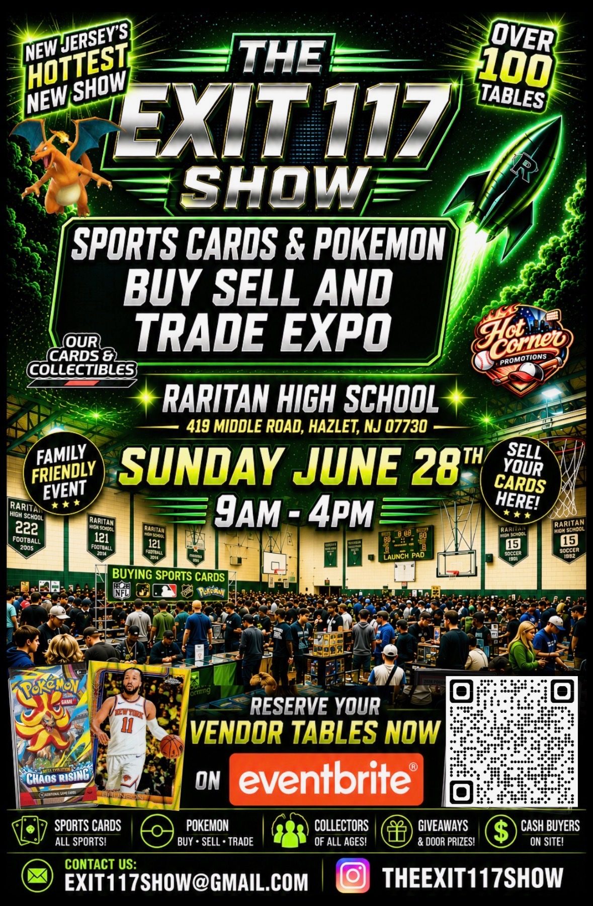 New Jersey sports card and Pokemon expo at Raritan High School