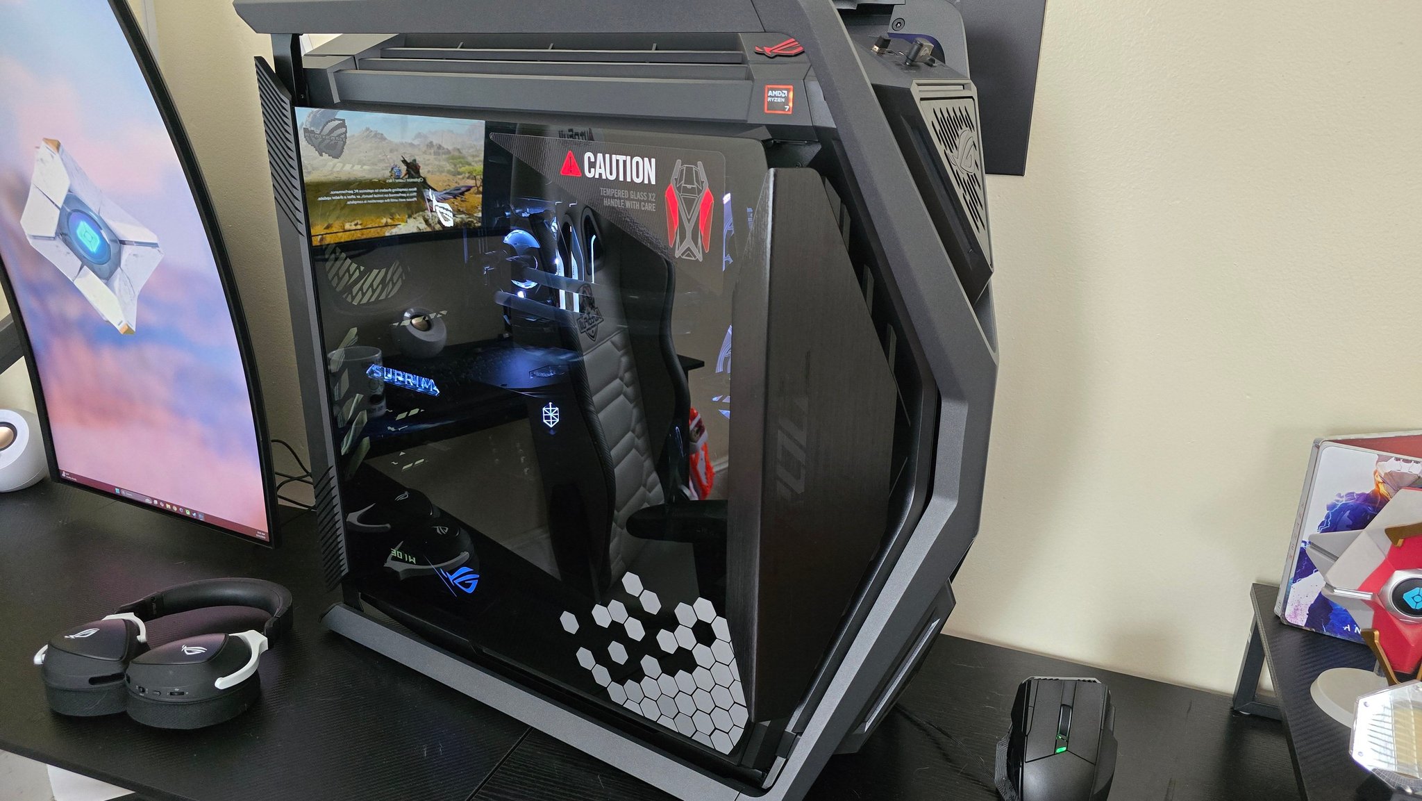 High-End PC Build with Custom Water Loop and ROG Components