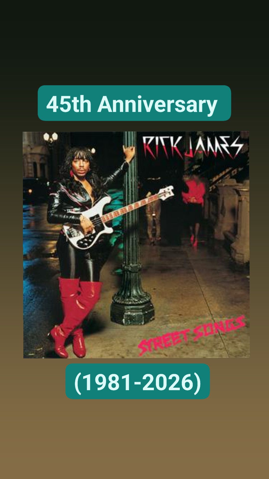 Rick James 'Street Songs' came out 45 years ago this week! It